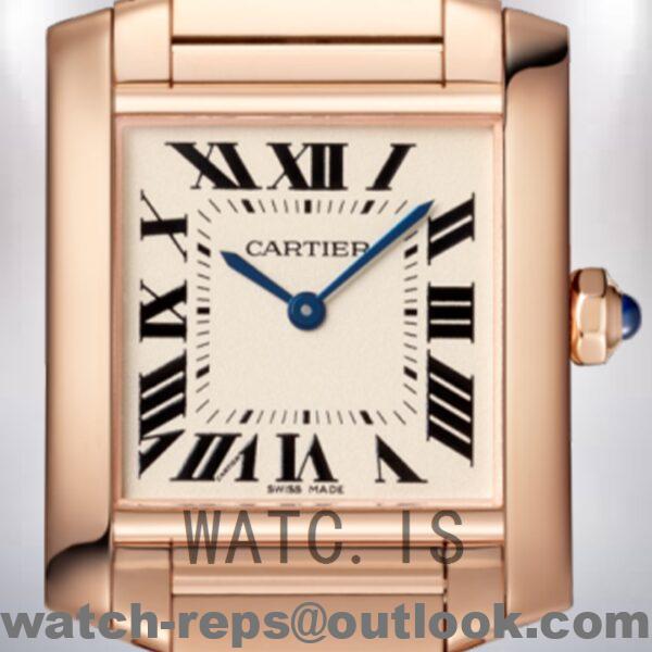 Cartier Tank Francaise Ladies 25mm/34mm WGTA0030 Quartz White Dial Watch 4