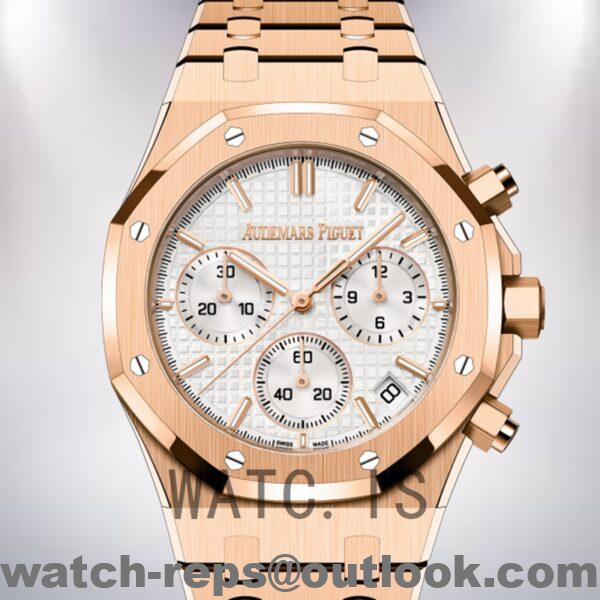 Audemars Piguet Royal Oak 41mm 26240OR.OO.1320OR.03 Men's Bracelet Rose Gold-tone Watch