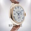 Cartier Ballon Bleu W6920009 47mm Men's Silver Dial Leather Strap Watch - Image 3