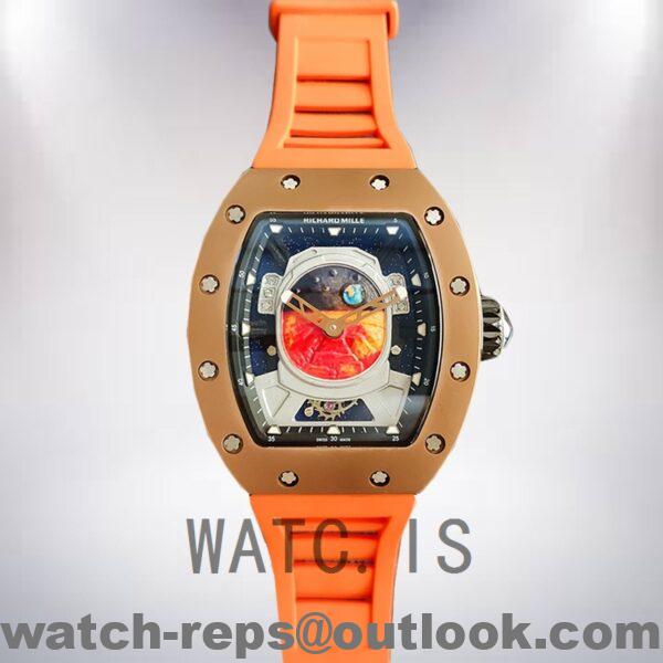 Richard Mille RM52-05 RM52-05-004 Around 50*42mm Men Rubber Band Watch - Image 2