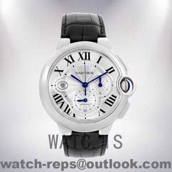 Cartier Ballon Bleu 47mm W6920003 Men's Silver Dial Silver-tone Watch - Image 2