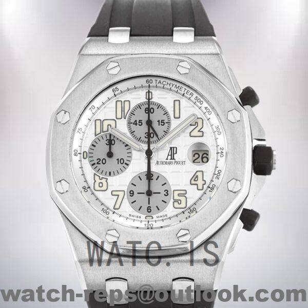 Audemars Piguet Royal Oak Offshore 43mm 26020ST.OO.D001IN.02.A-001 Men’s Quartz Rubber Band Watch 4