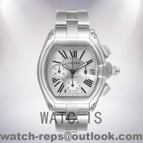 Cartier Roadster 41mm W62019X6 Men's Bracelet Silver-tone Watch - Image 2