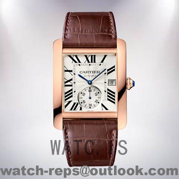 Cartier Tank MC Men's 36mm W5330001 Leather Strap Quartz Watch - Image 2