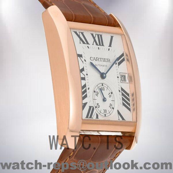 Cartier Tank MC Men's 36mm W5330001 Leather Strap Quartz Watch - Image 3