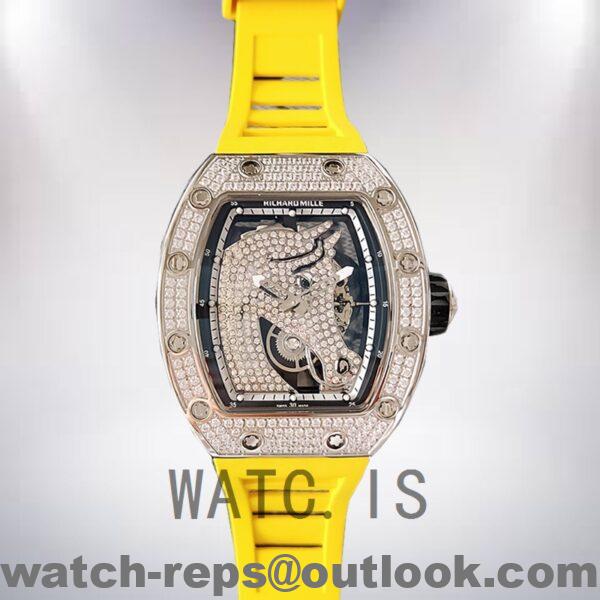 Richard Mille RM52-02 RM52-02-016 Around 43mm Men Horse Dial Rubber Band Watch - Image 2