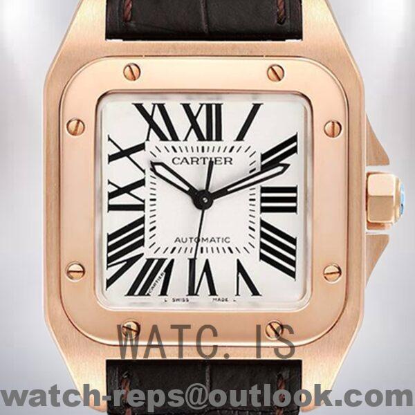 Cartier Santos Men's W20108Y1 39mm Strap Watch