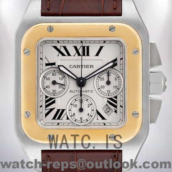Cartier Santos W20091X7 Men's 39mm White Dial Silver-tone Watch