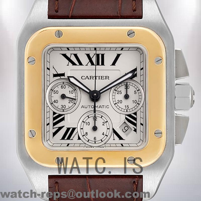Cartier Santos Men’s W20108Y1 39mm Strap Watch 3