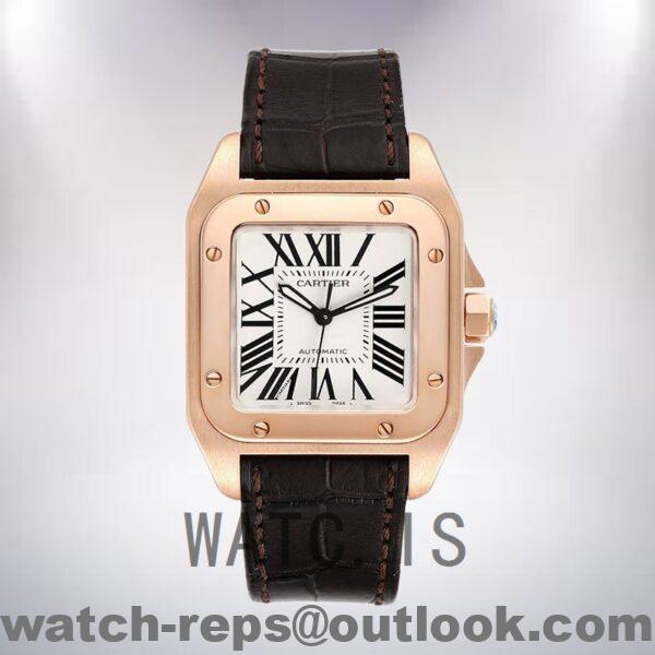 Cartier Santos Men's W20108Y1 39mm Strap Watch - Image 2