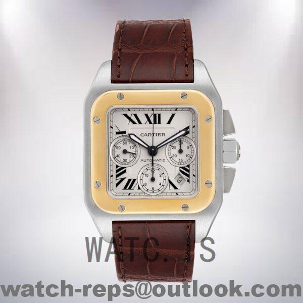 Cartier Santos W20091X7 Men's 39mm White Dial Silver-tone Watch - Image 2