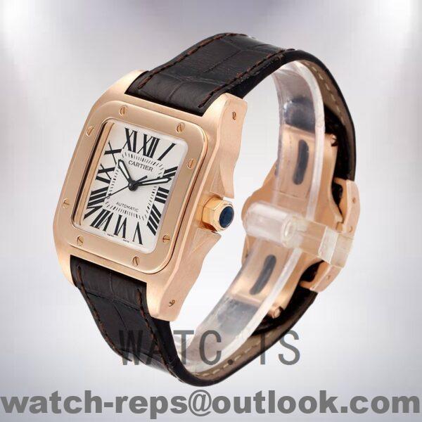 Cartier Santos Men's W20108Y1 39mm Strap Watch - Image 3
