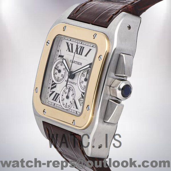 Cartier Santos W20091X7 Men's 39mm White Dial Silver-tone Watch - Image 3