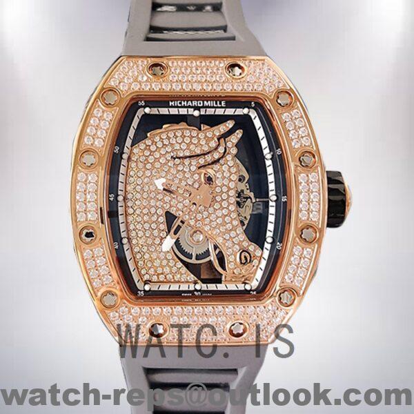 Richard Mille RM52-02 Around 43mm Men RM52-02-012 Rose Gold-tone Watch