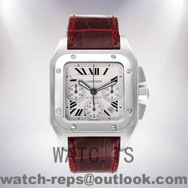 Cartier Santos 42mm Men's W20090X8 Silver-tone Watch - Image 2
