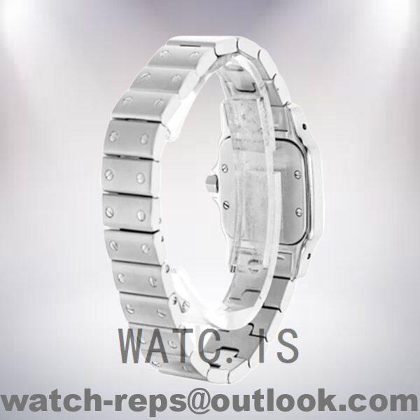 Cartier Santos 28mm W20056D6 Ladies Silver-tone Bracelet Watch - Image 4