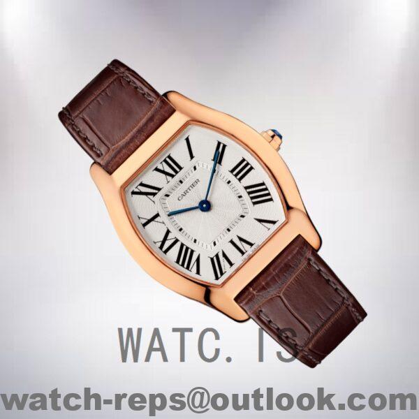 Cartier Tortue 30mm Ladies W1556362 Rose Gold-tone Leather Strap Watch 6