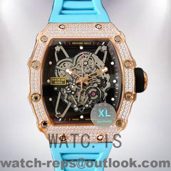 Richard Mille RM35-02 Around 45mm RM35-02-029 Men Transparent Dial Watch