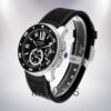 Cartier Calibre 42mm Men's W7100056 Rubber Band Watch - Image 4