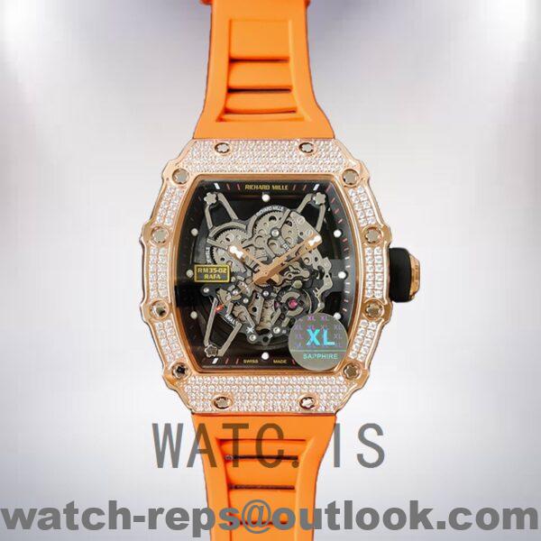 Richard Mille RM35-02 RM35-02-026 Around 45mm Men Transparent Dial Watch - Image 2