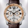Cartier Calibre Men's 42mm W7100043 Silver-tone Leather Strap Watch