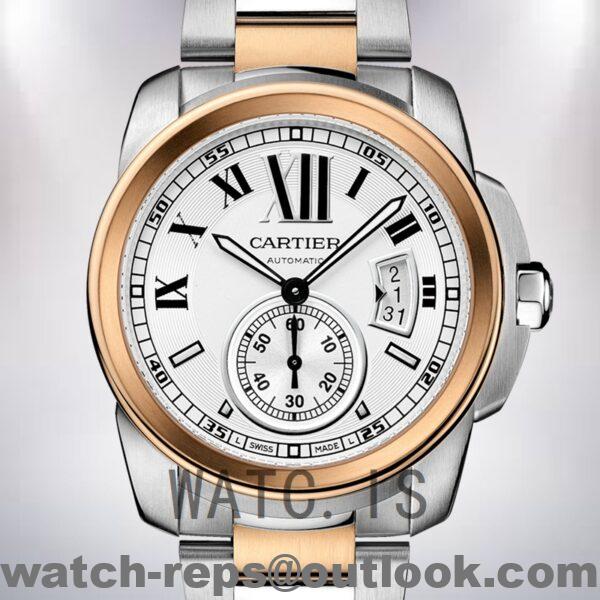 Cartier Calibre W7100036 Men's 42mm Silver-tone Automatic Watch