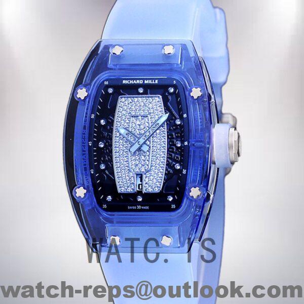 Richard Mille RM 07-02 46*32mm RM 07-02-002 Ladies Rubber Band Automatic Watch
