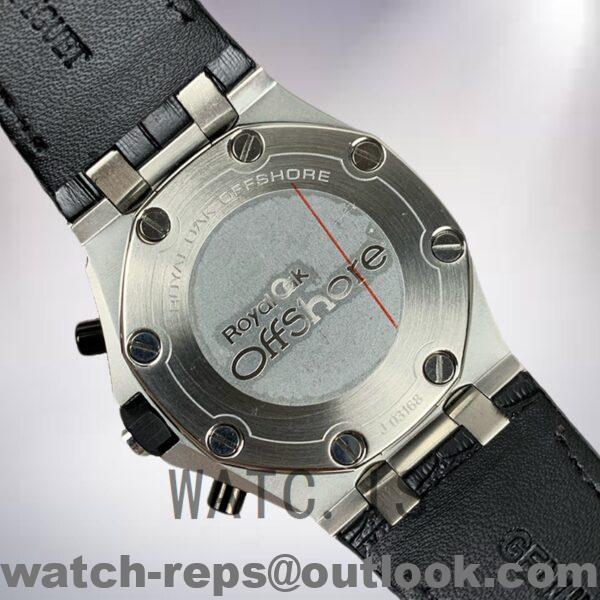 Audemars Piguet Royal Oak Offshore 43mm Men's 26470ST.OO.A028CR.01 Black Dial Leather Strap Watch - Image 4