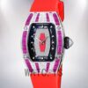 Richard Mille RM 07-01 31*45mm Ladies RM 07-01-014 Red With Diamonds Dial Silver Watch