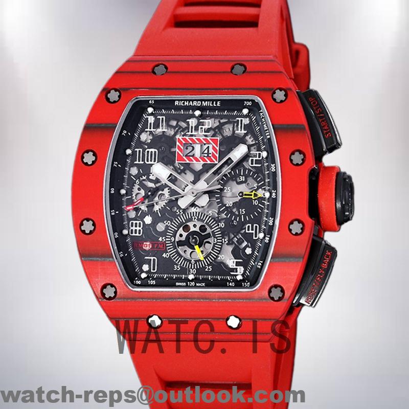 Richard Mille RM 011 50*40mm Men RM 011-030 Blue Watch 2
