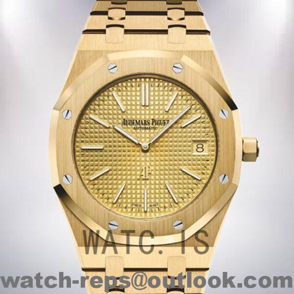Audemars Piguet Royal Oak 43mm Men's 15202BA.OO.1240BA.02 Gold-tone Watch