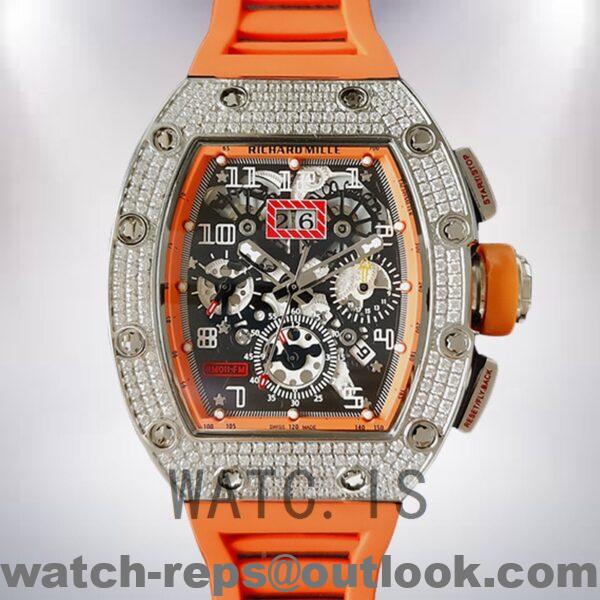 Richard Mille RM011 RM011-026 Men Around 45mm Silver-tone Watch