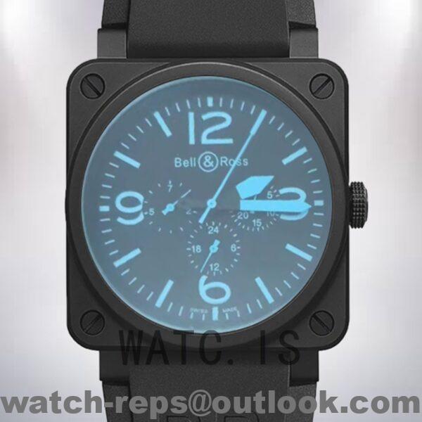 Bell&Ross Instruments 46mm BR01-94 Men's Automatic Black Dial Watch