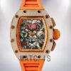 Richard Mille RM011 Men Around 45mm RM011-024 Rose Gold-tone Mechanical Watch