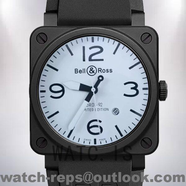 Bell&Ross Instruments BR01-92 Men’s 42mm Rubber Band Watch 4