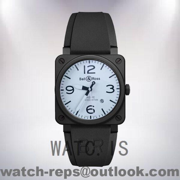 Bell&Ross Instruments BR01-92 Men’s 42mm Rubber Band Watch 5