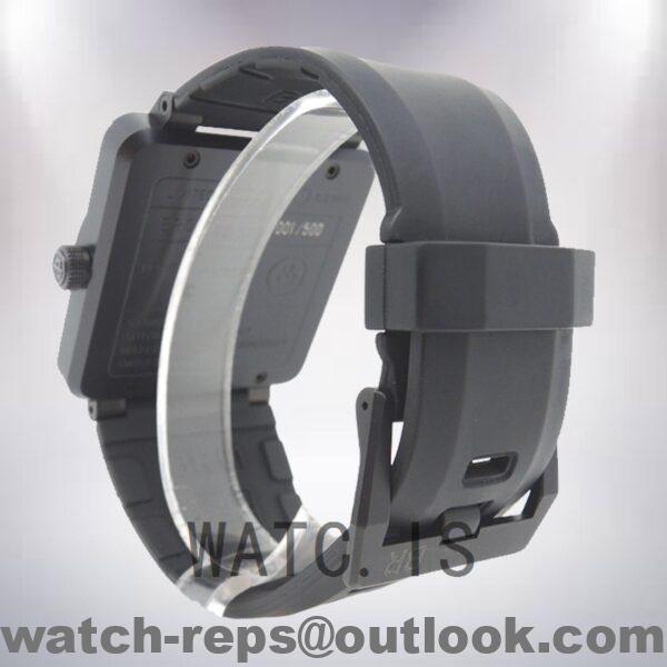 Bell&Ross Instruments Men's BR01-92 42mm Black-tone Rubber Band Watch - Image 3