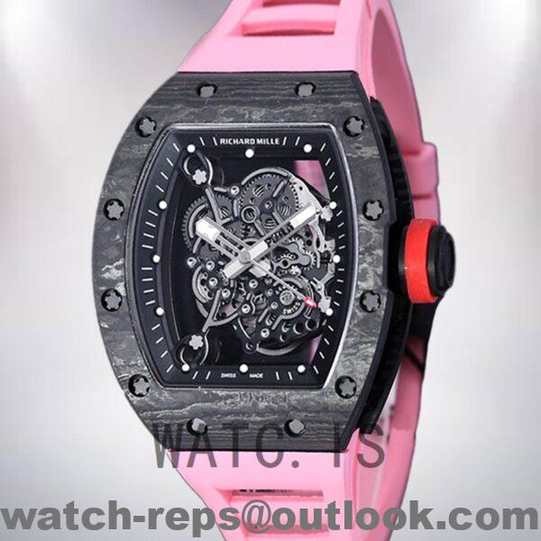Richard Mille RM 055 RM 055-022 50*42mm Men Transparent Dial Automatic Watch