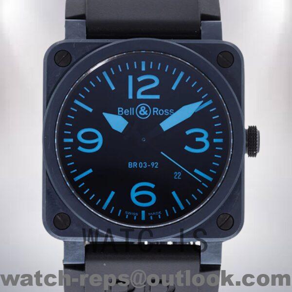 Bell&Ross Instruments Men's BR03-92 42mm Blue Dial Automatic Watch