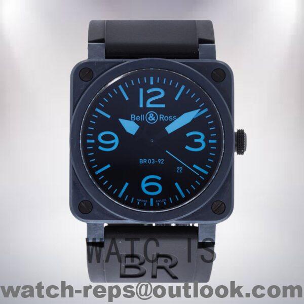 Bell&Ross Instruments Men's BR03-92 42mm Blue Dial Automatic Watch - Image 2