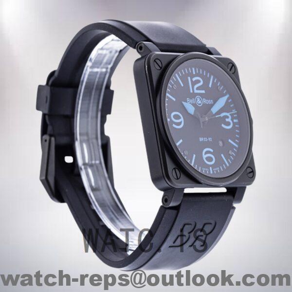 Bell&Ross Instruments Men's BR03-92 42mm Blue Dial Automatic Watch - Image 3