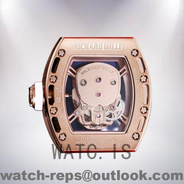Richard Mille RM 052 Men 50*42mm RM 052-013 Rose Gold Watch - Image 3