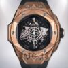 Hublot Big Bang Men 418.OX.1108.RX.MXM19 44mm Black Dial Rubber Band Watch