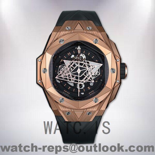 Hublot Big Bang Men 418.OX.1108.RX.MXM19 44mm Black Dial Rubber Band Watch - Image 2