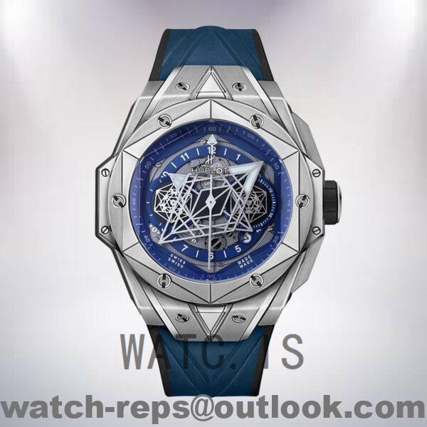 Hublot Big Bang 418.NX.5107.RX.MXM20 Men 44mm Blue Dial Watch - Image 2