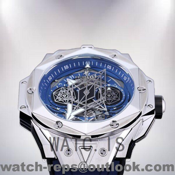 Hublot Big Bang 418.NX.5107.RX.MXM20 Men 44mm Blue Dial Watch - Image 3