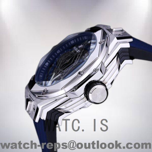 Hublot Big Bang 418.NX.5107.RX.MXM20 Men 44mm Blue Dial Watch - Image 4