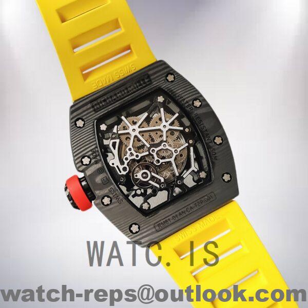 Richard Mille RM35 Men RM35-028 Around 48*40mm Rubber Band Watch 7