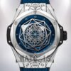 Hublot Big Bang 415.NX.7179.VR.MXM18 Men 44mm Blue Dial Silver-tone Watch