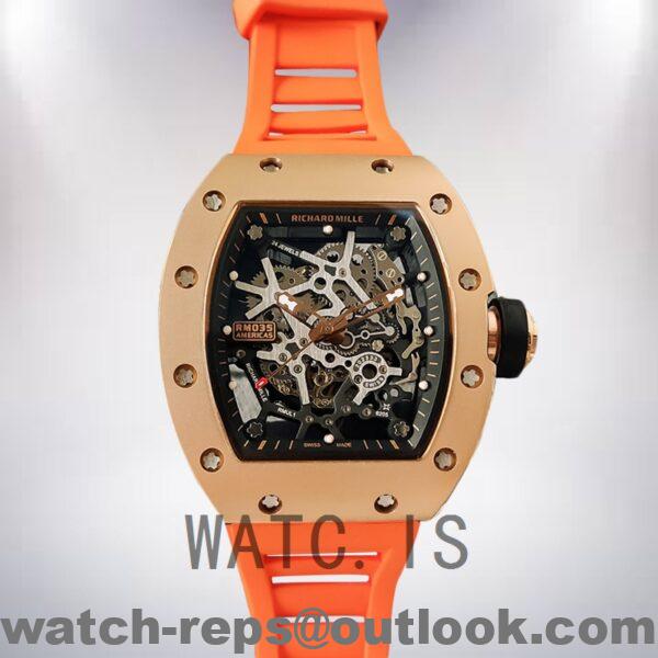 Richard Mille RM35 Around 48*40mm Men RM35-020 Mechanical Rubber Band Watch - Image 2